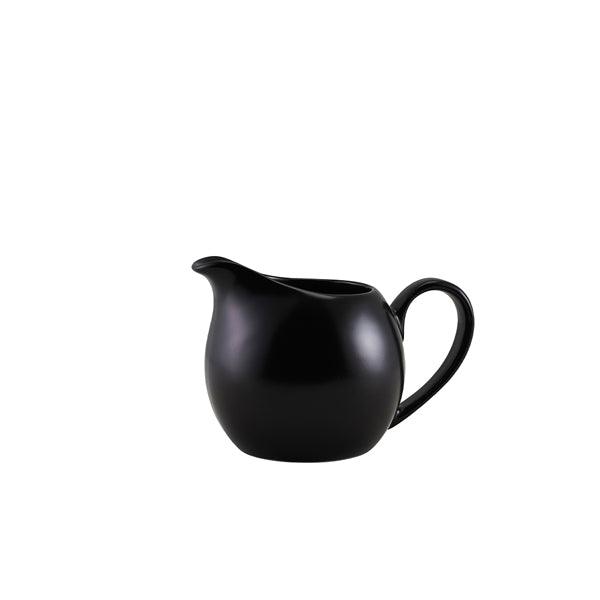 Genware Porcelain Matt Black Jug 14cl/5oz - BESPOKE 77