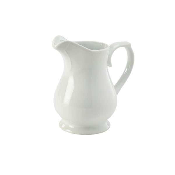 Genware Porcelain Traditional Serving Jug 28cl/10oz - BESPOKE 77