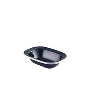 Enamel Pie Dish Black with White Rim 16cm - BESPOKE 77
