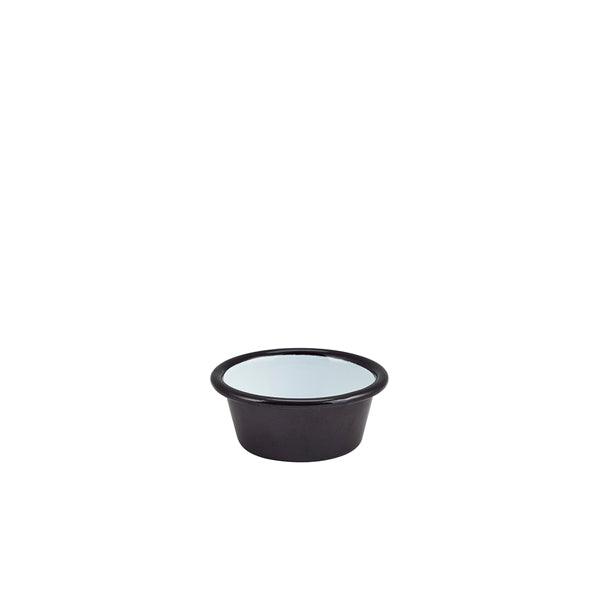 Enamel Ramekin Black 8cm Dia 90ml/3.2oz - BESPOKE 77