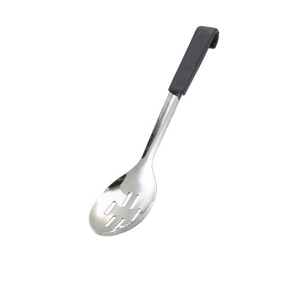 GenWare Black Handled Slotted Serving Spoon 34cm - BESPOKE 77