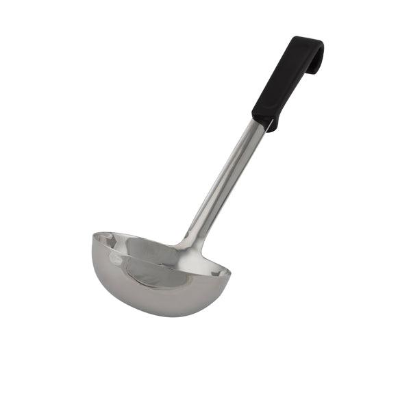 Genware Plastic Handle Soup Ladle Black - BESPOKE 77