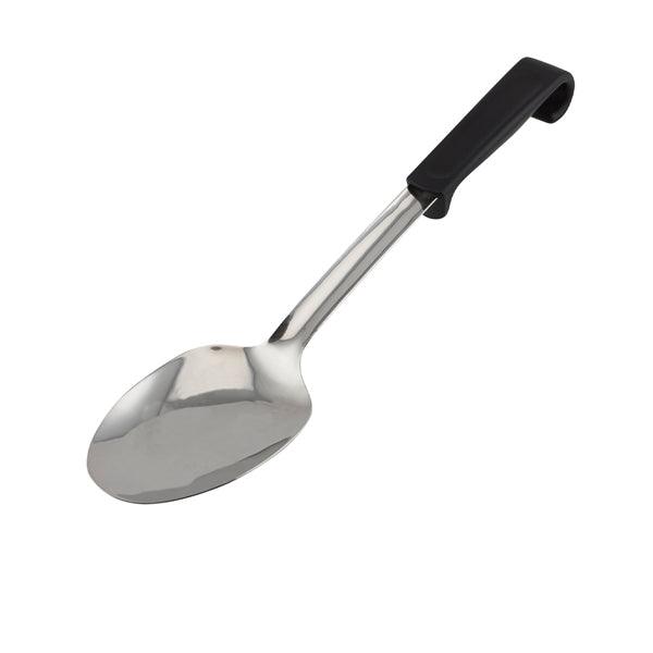 Genware Plastic Handle Spoon Plain Black - BESPOKE 77