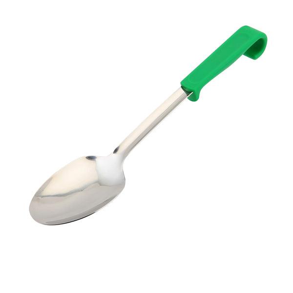 Genware Plastic Handle Spoon Plain Green - BESPOKE 77
