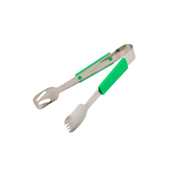 Genware Plastic Handle Buffet Tongs Green - BESPOKE 77