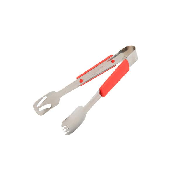 Genware Plastic Handle Buffet Tongs Red - BESPOKE 77