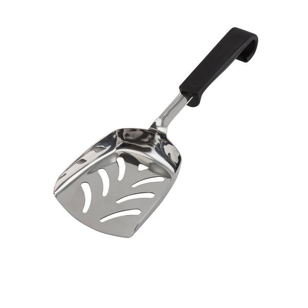 Genware Plastic Handle Chip Scoop Black - BESPOKE 77