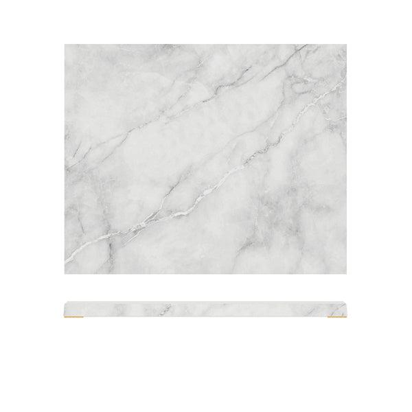 White Marble Agra Melamine GN1/2 Slab 32.5 x 26.5cm - BESPOKE 77