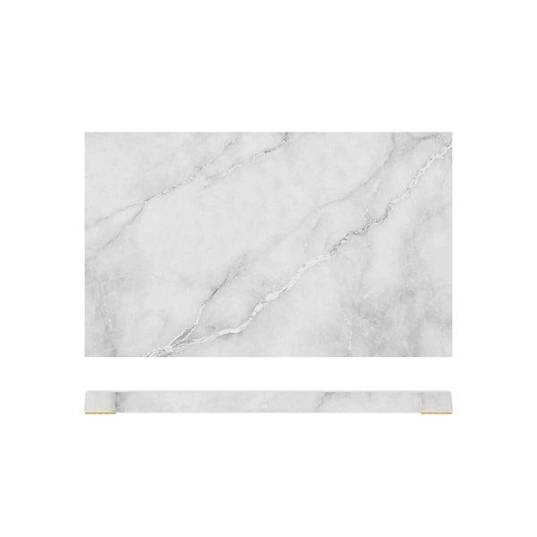 White Marble Agra Melamine GN1/3 Slab 32.5 x 17.6cm - BESPOKE 77