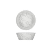 White Marble Agra Melamine Bowl 20.5 x 7.5cm - BESPOKE 77