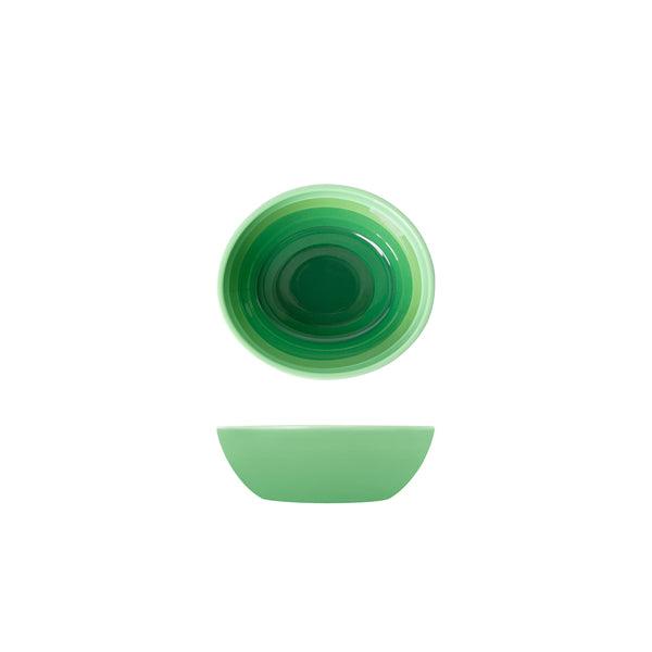 Shoots Green Atlantis Melamine Oval Bowl 15 x 13.5 x 5cm - BESPOKE 77