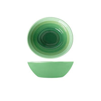 Shoots Green Atlantis Melamine Oval Bowl 23 x 20.5 x 7.5cm - BESPOKE 77