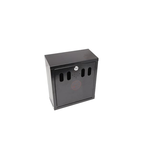Genware Black Wall-Mounted Outdoor Ashtray - BESPOKE 77