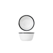 Black/White Melamine Athens Round Bowl 13 x 6.5cm - BESPOKE 77