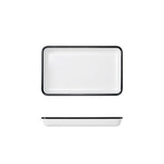 Black/White Melamine Athens GN1/4 Tray 26.5 x 16.2cm - BESPOKE 77