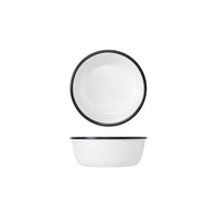 Black/White Melamine Athens Bowl 17.8 x 6.5cm - BESPOKE 77
