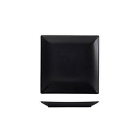 Luna Stoneware Black Square Plate 18cm/7" - BESPOKE 77