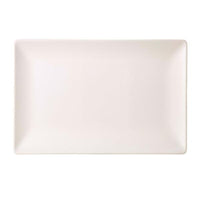 Luna Stoneware White Rectangular Plate 30 x 20cm/12 x 8" - BESPOKE 77