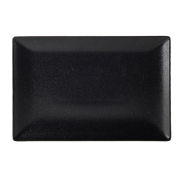 Luna Stoneware Black Rectangular Plate 30 x 20cm/12 x 8" - BESPOKE 77