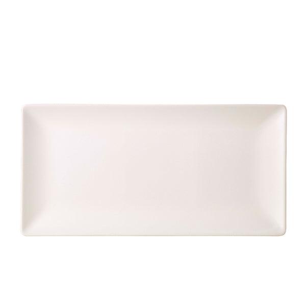 Luna Stoneware White Rectangular Plate 30 x 15cm/12 x 6" - BESPOKE 77
