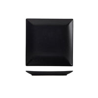Luna Stoneware Black Square Plate 21cm/8.25" - BESPOKE 77