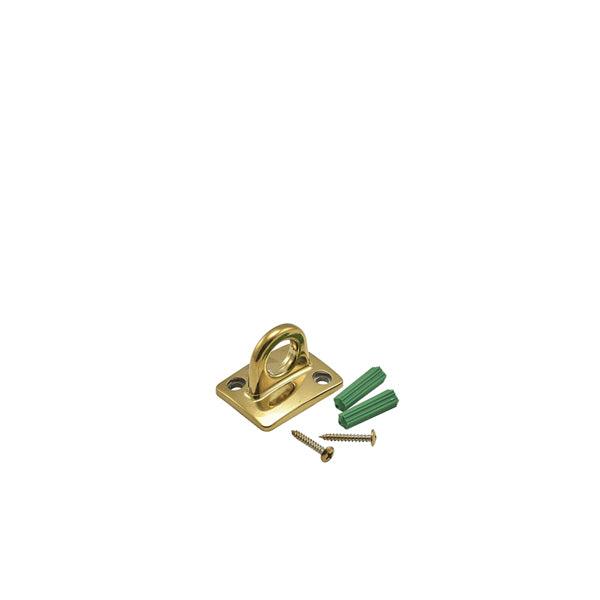 Brass Plated Wall Attachment For Barrier Rope - BESPOKE 77