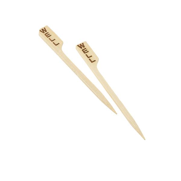 Bamboo Steak Markers 9cm/3.5" Well (100pcs) - BESPOKE 77