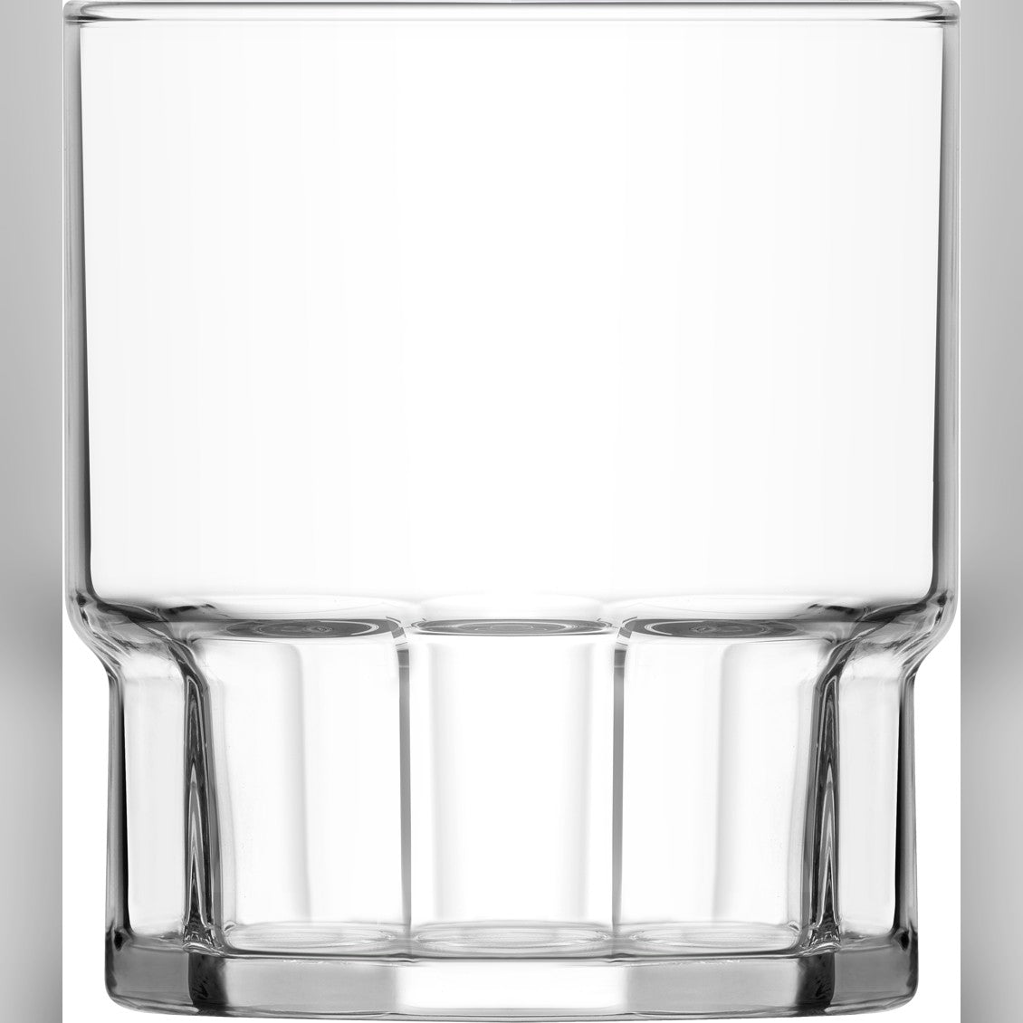 Bonn crystal-look glass stackable rocks tumbler 40cl