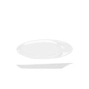 Opulence White Boston Melamine Oval Plate 30.5 x 11cm - BESPOKE 77