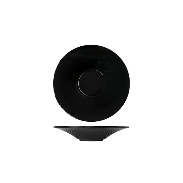 Midnight Black Boston Melamine Coupe Bowl 23 x 4.4cm - BESPOKE 77