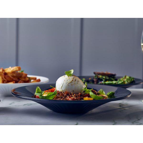 Midnight Black Boston Melamine Coupe Bowl 23 x 4.4cm - BESPOKE 77