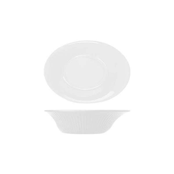 Opulence White Boston Melamine Oval Bowl 25.5 x 19 x 6.7cm - BESPOKE 77