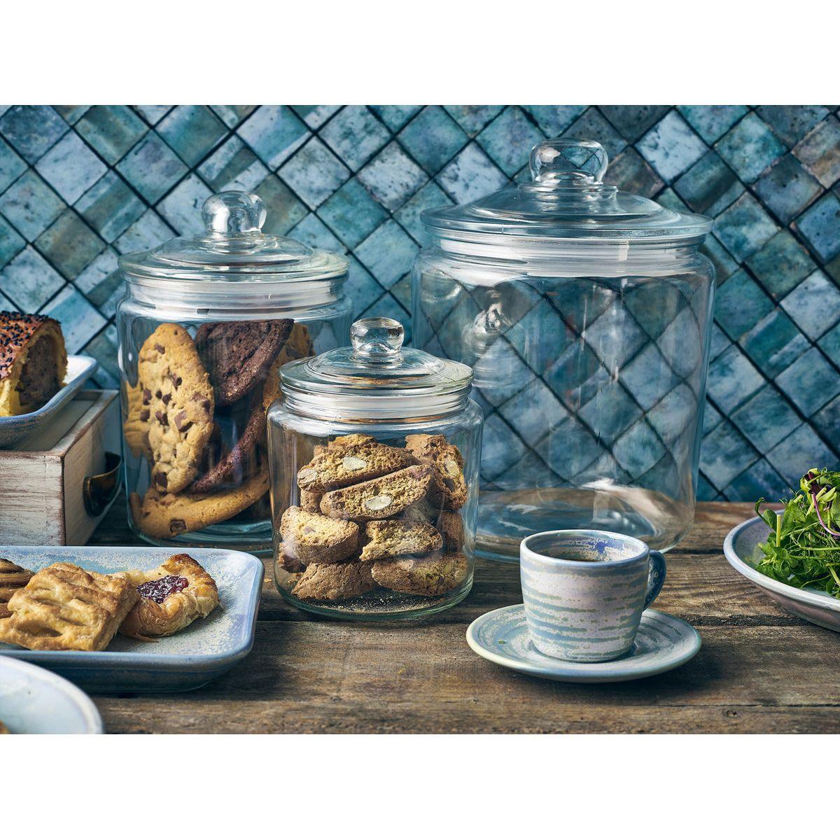 GenWare Glass Biscotti Jar 90cl - BESPOKE 77