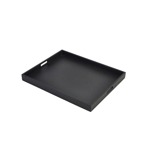 Solid Black Butlers Tray 49 x 38.5 x 4.5cm - BESPOKE 77