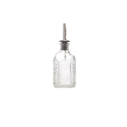Astor vintage patterned glass oil bottle 22cl with speed pourer