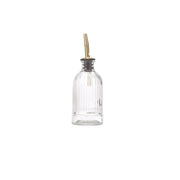 Striped glass oil and bitters bottle 22cl with speed pourer