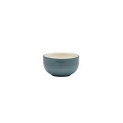 Miro blue porcelain round bowl 11.5cm with reactive style glaze