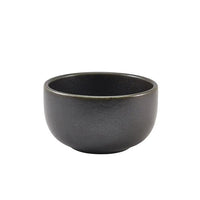 Terra Porcelain Black Round Bowl 12.5cm - BESPOKE 77