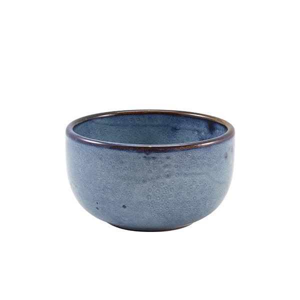 Terra Porcelain Aqua Blue Round Bowl 12.5cm - BESPOKE 77