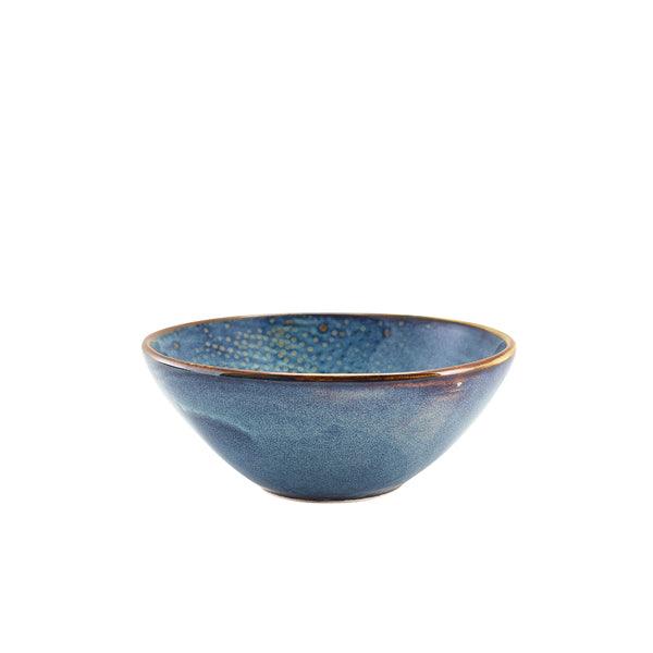 Terra Porcelain Aqua Blue Organic Bowl 16.5cm - BESPOKE 77