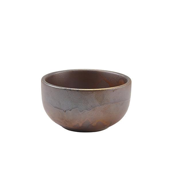 Terra Porcelain Rustic Copper Round Bowl 11.5cm - BESPOKE 77