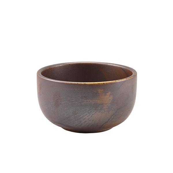 Terra Porcelain Rustic Copper Round Bowl 12.5cm - BESPOKE 77