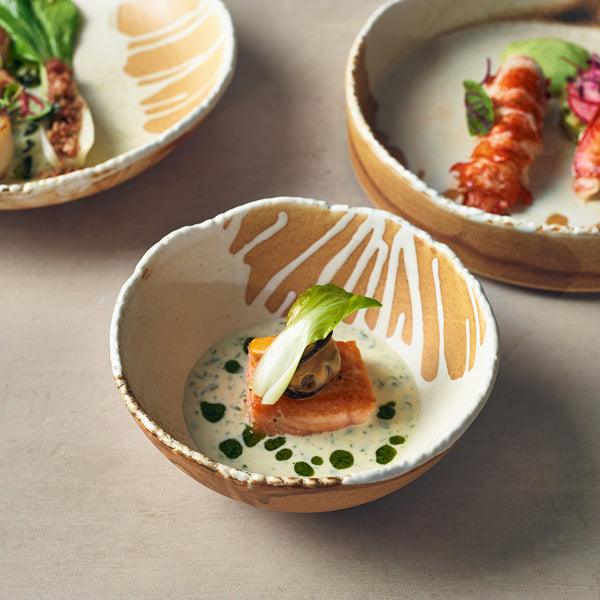 Terra Porcelain Roko Sand Bowl 15cm - BESPOKE 77