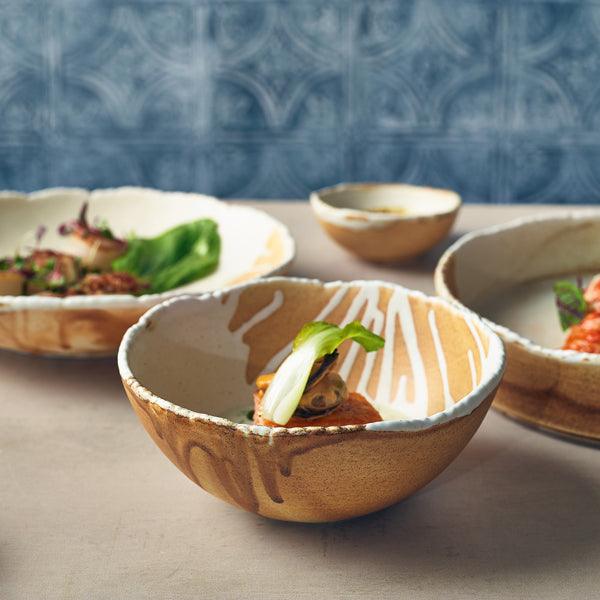 Terra Porcelain Roko Sand Bowl 15cm - BESPOKE 77