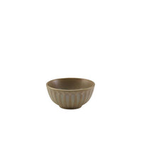 Terra Porcelain Matt Grey Scalloped Round Bowl 13.8cm - BESPOKE 77