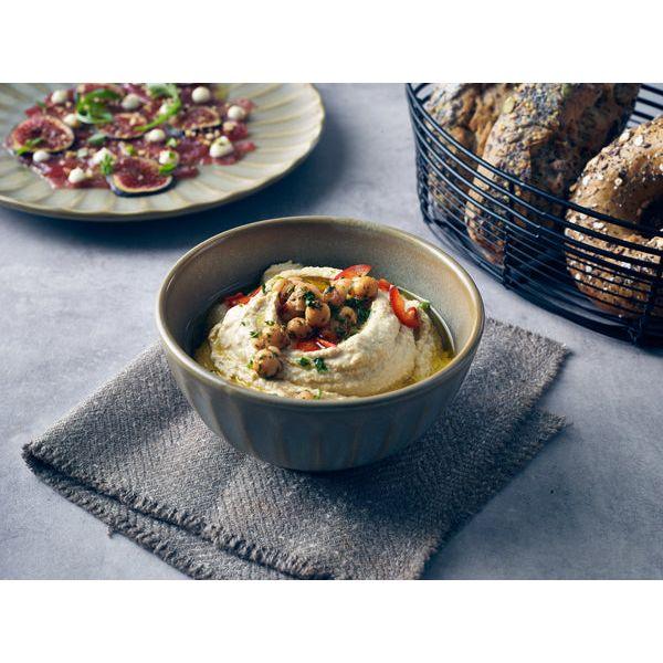 Terra Porcelain Matt Grey Scalloped Round Bowl 13.8cm - BESPOKE 77