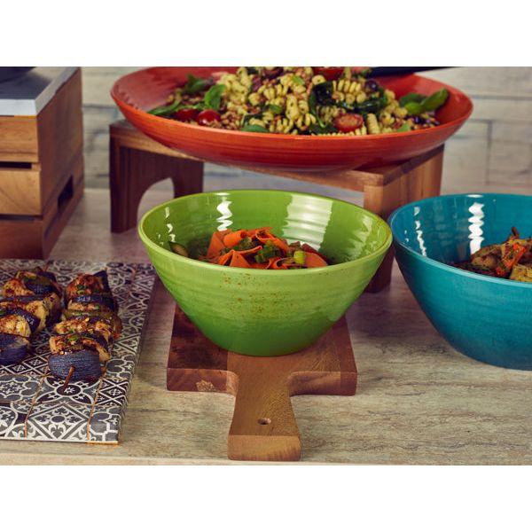 Light Green Glazed Melamine Casablanca Bowl 20.5 x 9.5cm - BESPOKE 77