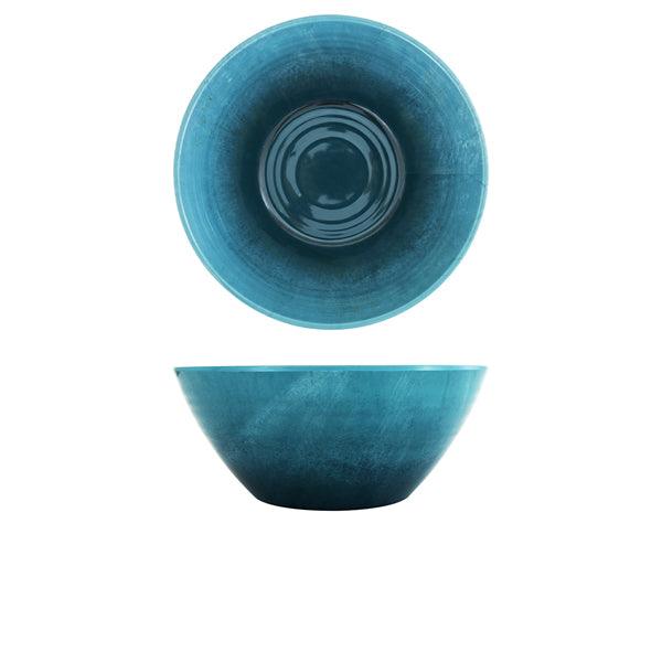 Light Blue Glazed Melamine Casablanca Bowl 24.5 x 10cm - BESPOKE 77