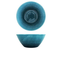 Light Blue Glazed Melamine Casablanca Bowl 24.5 x 10cm - BESPOKE 77