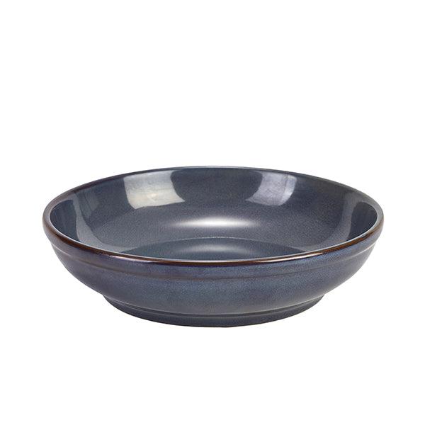 Terra Stoneware Rustic Blue Coupe Bowl 23cm - BESPOKE 77